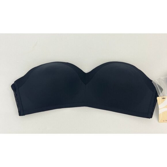 Lively 32218 Black  The No-Wire Strapless Bra Size 38D NWT - Picture 1 of 6